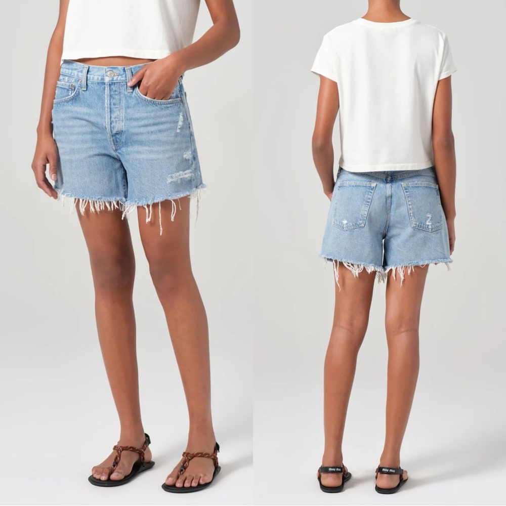 Agolde Parker Long Short In Swap Meet Size 34 - Picture 5 of 14